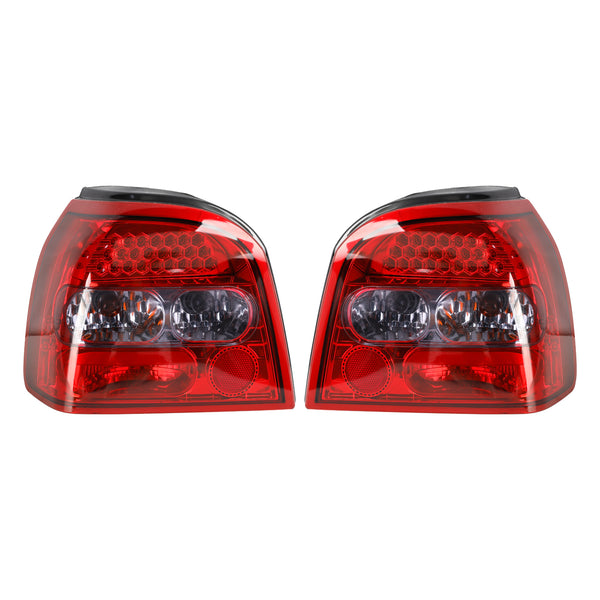 1992-1997 VW GOLF MK3 MK 3 III 2PCS Clear LED Rear Tail Lights Lamps Generic