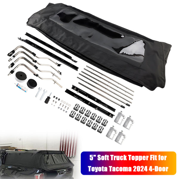2024 Toyota Tacoma 4-Door 5ft 5ft Soft Truck Topper Generic