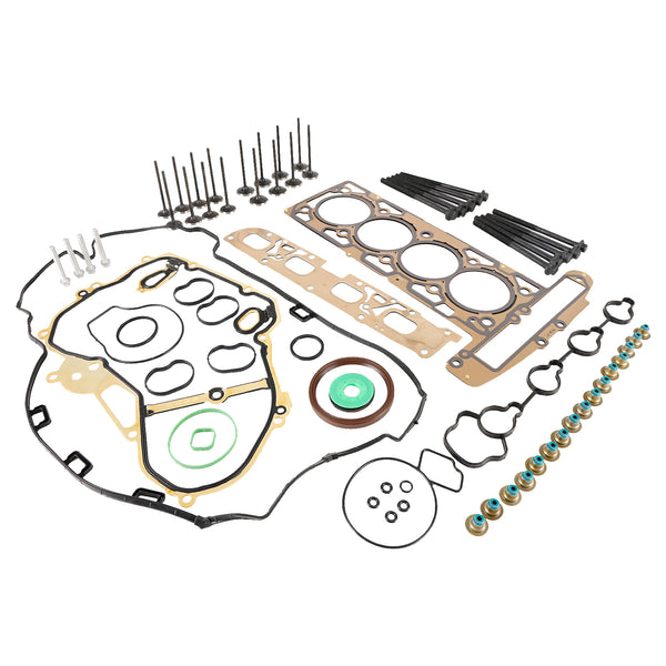 2010-2013 Chevrolet Equinox Buick GMC 2.4L Head Gasket Bolts & Intake Exhaust Valves HS26517PT ES72196 12596034 Geenric