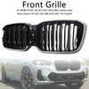 2022-2025 BMW X3 G01 X4 G02 Double Slat Glossy Black Bumper Kidney Grille Generic