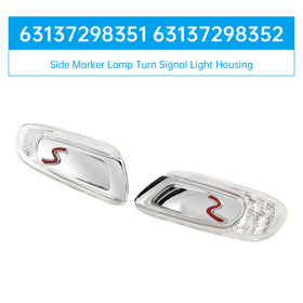 2014-2021 MINI F55 F56 F57 S Pair Side Marker Lamp Turn Signal Light Housing 63137298351 63137298352 Generic