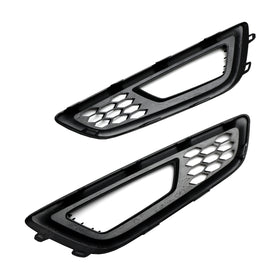 2015-2018 Ford Focus 2PCS Front Bumper Fog Light Lamp Cover Bezel Grille F1EZ15266D F1EZ15266G Generic