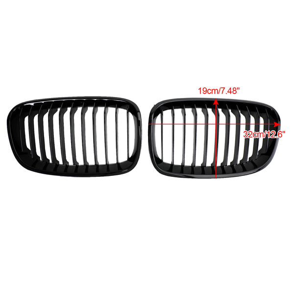 2012-2014 BMW 1-Series F20 F21 3-Door Pre-facelift 2PCS Front Bumper Kidney Grill 551137239021 51137262119 Generic