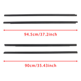 2001-2007 Nissan X-trail 4PCS Window Weather Strip Seal Belt 80821-8H300 80820-8H300 Generic