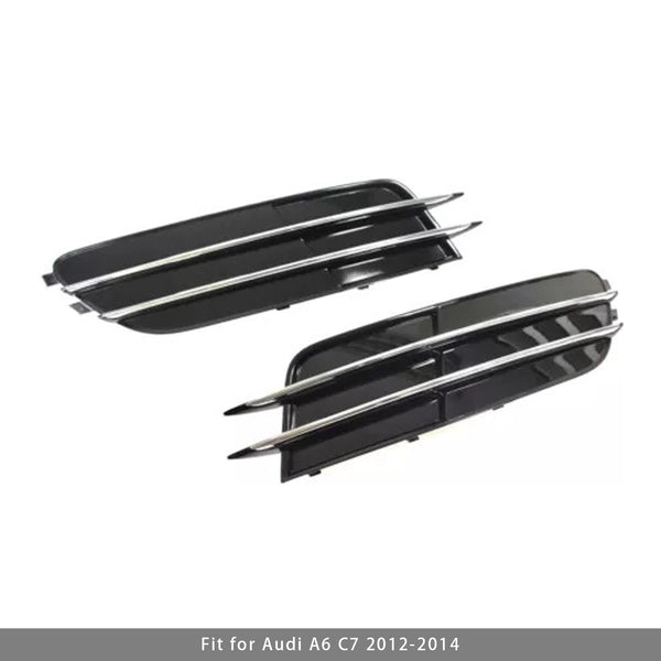 2012-2014 Audi A6 C7 Car Front Side Lower Bumper Grille Fog Light Grille 4G0807681 4G0807682 Generic