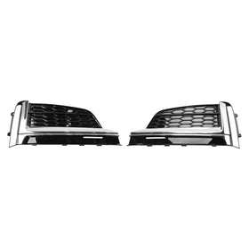 2018-2019 Audi S5 A5 S-Line 2Pcs Front Bumper Fog Light Grille Cover Trim 8W6807682FRU6 8W6807681FRU6 Generic