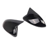 2pcs Gloss Black Door Wing Mirror Cover Caps Casing For VW Golf MK7 2015-2019