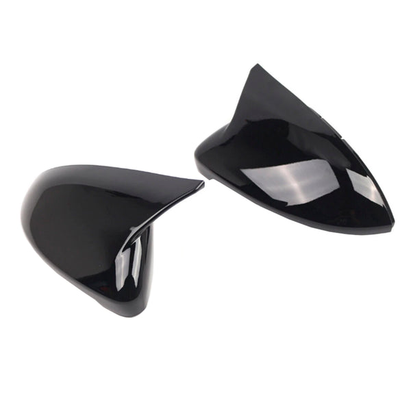 2pcs Gloss Black Door Wing Mirror Cover Caps Casing For VW Golf MK7 2015-2019