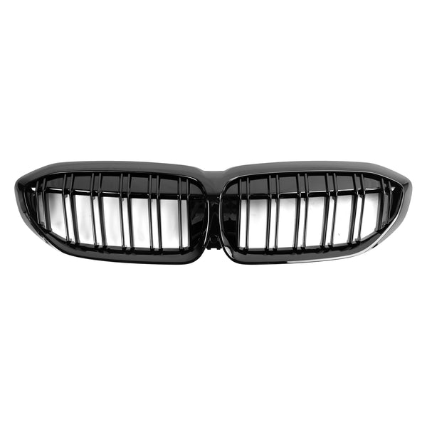 2019-2022 BMW 3 Series G20 G28 Black Dual Slat Kidney Grille Grill 51138072085 Generic