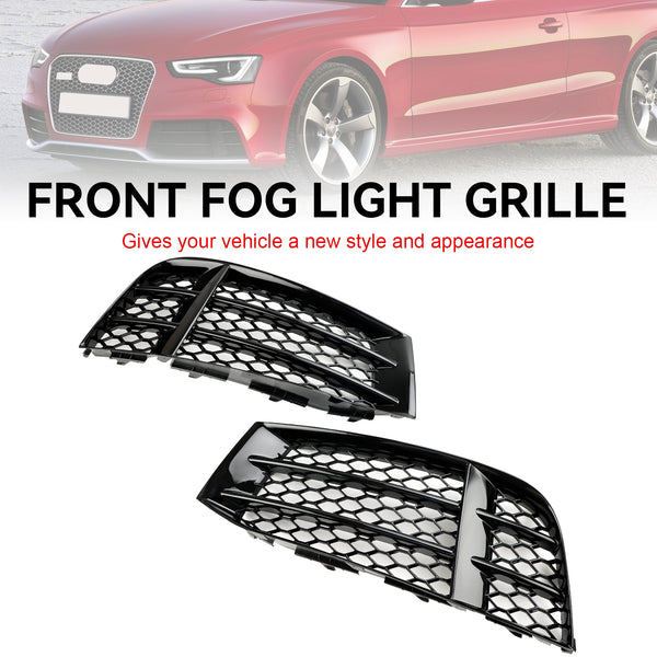 2010-2016 Audi RS5 COUPE/SPORTBACK Front Bumper Lower Fog Light Cover Grill Grille 8T0807681F 8T0807682F Generic