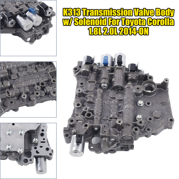 2014+ Toyota Corolla 1.8L 2.0L CVT K313 Transmission Valve Body w/ Solenoid Generic