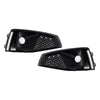Black Front Fog Light Grille Trim Cover Fit Audi A4 B9 S-LINE S4 2018-2020