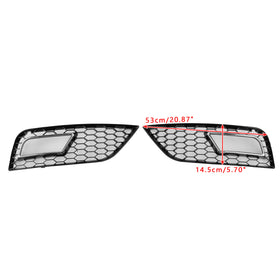 2013-2015 Audi A4 B8.5 Honeycomb Style Fog Light Cover 8K0807681K 8K0807682K Generic
