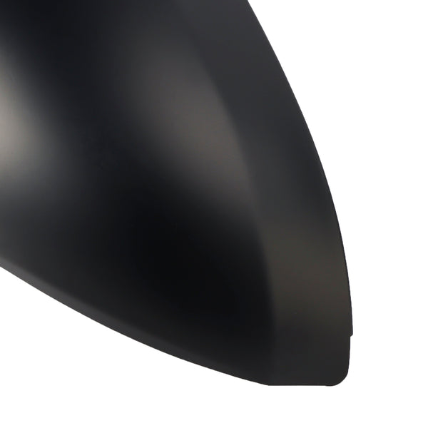 Side Mirror Covers Rearview Housing Matte Black for Peugeot 207 Hatchback
