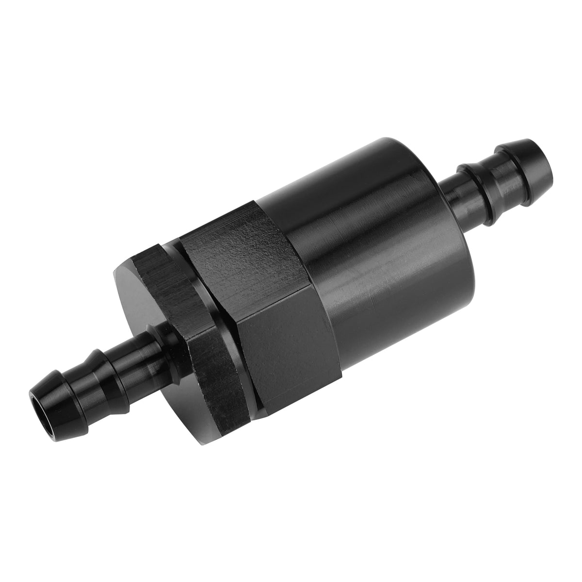 Black Inline EFI Fuel Systems Filter Adapter 3/8