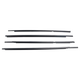 2005-2011 Toyota Yaris (NCP90, NCP91, KSP90, ZSP90) 4pcs Outer Door Glass Weatherstrip Moulding 68160-52110 68210-52110 Generic