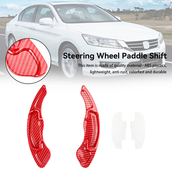 2014-up Honda Accord Gen9&Gen10 2PCS Red Steering Wheel Paddle Shifter Extension Generic