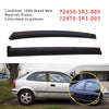 Left&Right Door Garnish Trim Pillar Sash Set SLJ-1173A-BK For Honda Civic 92-95