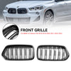 2018-2023 BMW X2 Series F39 Gloss Black Front Bumper Grill Grille 51712455246 51712455247 Generic