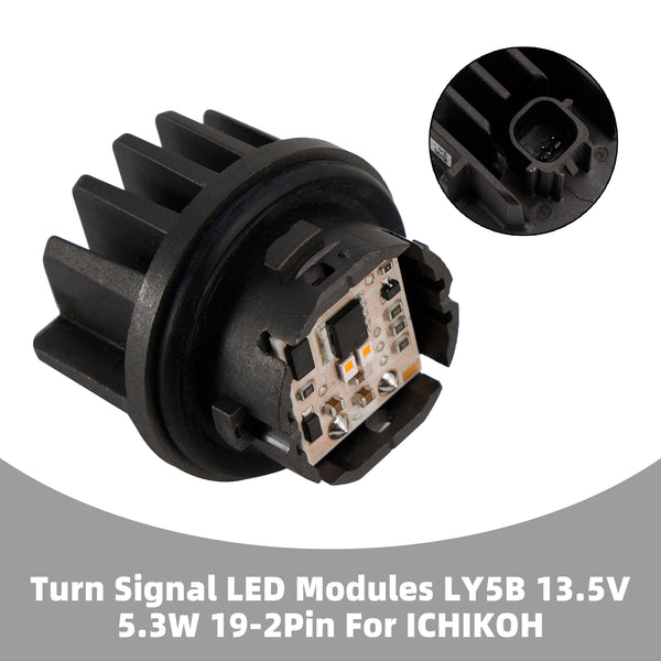 ICHIKOH Turn Signal LED Modules 13.5V 5.3W 19-2Pin LY5B LEDMK-19 Generic