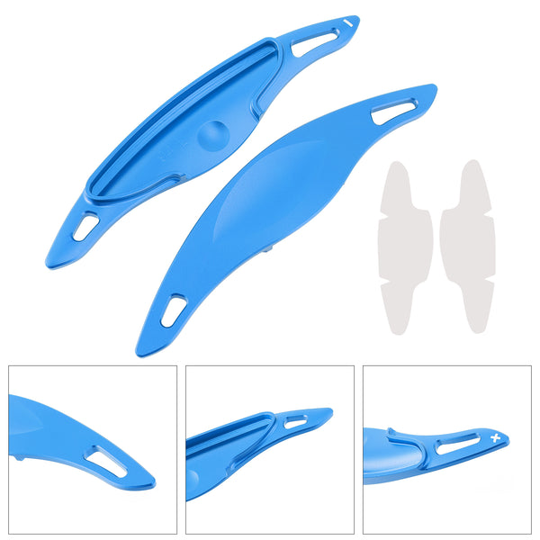 Steering Wheel Paddle Shifter Extension For Hyundai Elantra i30 Aluminium Blue