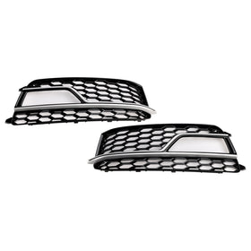 2013-2016 AUDI A5 S-Line / S5 2PCS Front Fog Lamp Black Grill Grille 8T0 807 681 K 8T0 807 682 K Generic