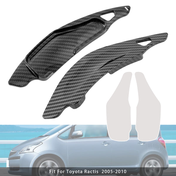 Carbon Look Steering Wheel Paddle Shifter Extension For Toyota Ractis Lexus