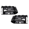 2PCS Front Bumper Fog Light Grille Trim Fit Audi A6L C8PA 2023+ Black Chrome