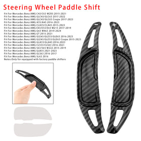 Carbon Look Steering Wheel Paddle Shifter Extension For Mercedes Benz AMG