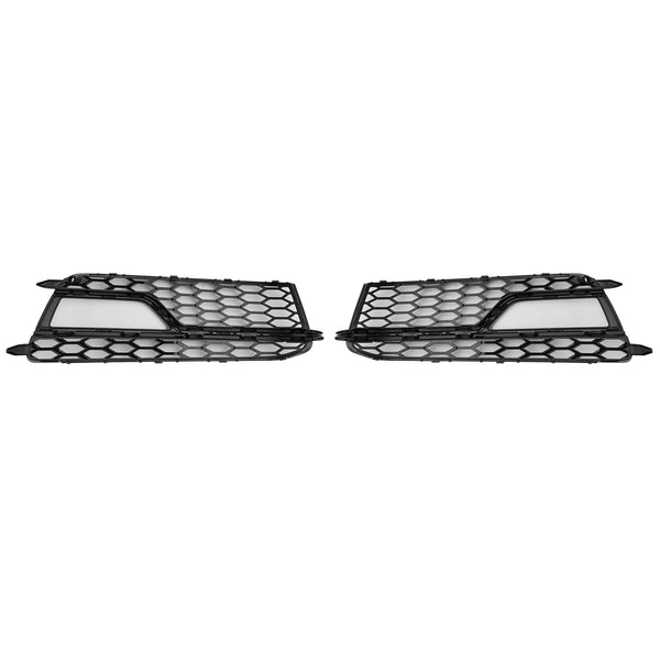 2013-2016 AUDI A5 S-Line / S5 2PCS Front Fog Lamp Black Grille Grill 8T0 807 681 K 8T0 807 682 K Generic