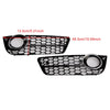 2007-2011 Audi A5 Standard Style 2PCS Honeycomb Front Fog Lamp Cover Grille 1522024 Generic