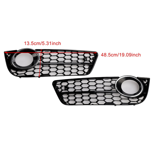 2007-2011 Audi A5 Standard Style 2PCS Honeycomb Front Fog Lamp Cover Grille 1522024 Generic
