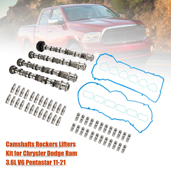 2011-2016 Chrysler Town & Country Camshafts Rockers Lifters Kit 5184296AH 5184332AA Generic