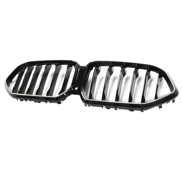 2020-2022 BMW X6 G06 M50i Black Front Bumper Grille Grill W/Camera Hole Generic