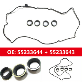 Lancia Alfa Romeo Fiat Jeep Renegade 1.4T Rocker Cover Gasket Spark Plug Seal 55233643 55233644 Generic