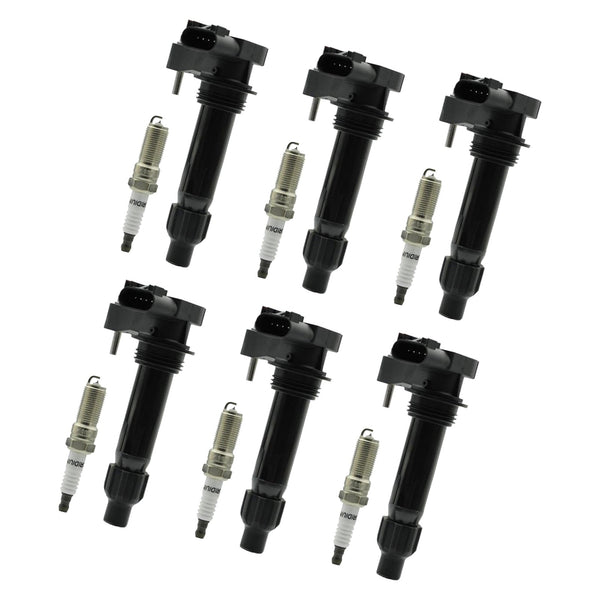 2013-2016 Cadillac ATS V6 3.6L 6PCS Ignition coil+6PCS Spark Plug UF569 D515C 12610626 12618542 Generic