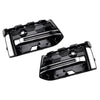 2PCS Front Bumper Fog Light Grille Trim Fit Audi A6L C8PA 2023+ Black Chrome