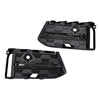 2PCS Front Bumper Fog Light Grille Trim Fit Audi A6L C8PA 2023+ Black Chrome
