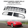 2012-2016 Volkswagen Beetle 5C Front Bumper Lower Grille + Fog Light Grill 5C5853677 VW1036127 Generic