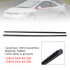 2PCS L&R Side Door Window Belt Trim Molding For Honda Civic Coupe (2Dr) 06-11