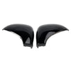 Side Mirror Covers Rearview Housing Bright Black for Peugeot 207 Hatchback