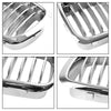 1994-2001 BMW 7 Series E38 2pcs Chrome Front Kidney Grill Grille 51138125811 51138125812 Generic