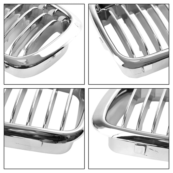 1994-2001 BMW 7 Series E38 2pcs Chrome Front Kidney Grill Grille 51138125811 51138125812 Generic