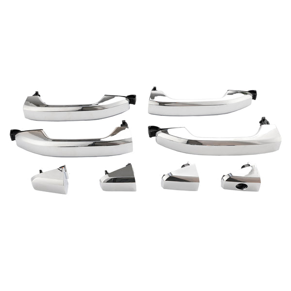 2015-2018 Chevrolet Tahoe (submodel: LS, LT, PPV, SSV) 4pcs Exterior Door Handle Chrome 14575050 Generic