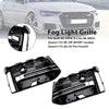 2PCS Front Bumper Fog Light Grille Trim Fit Audi A6L C8PA 2023+ Black Chrome