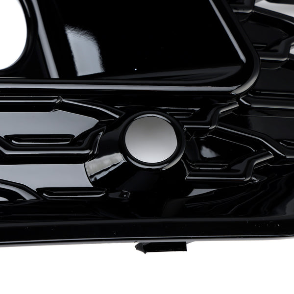 RSQ5 Style Front Fog Lamp Grille Cover Fit Audi Q5 SQ5 S-Line 2021-2025 Black