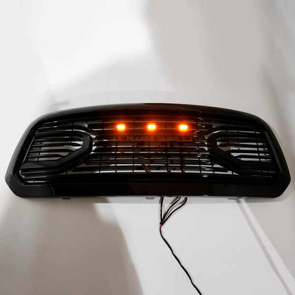 2013-2018 Dodge Ram 1500 Black Big Horn Style Front Bumper Grill Grille