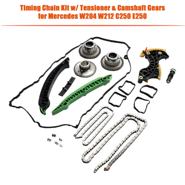 2009/01-On Mercedes Benz E-Class W212 E200 E250 Timing Chain Kit w/ Tensioner&Camshaft Gears 2710503347 Generic