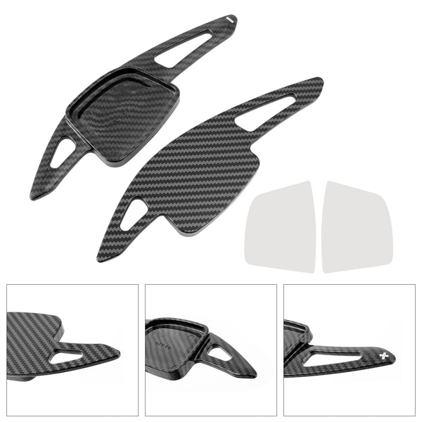 Carbon Look Steering Wheel Paddle Shifter Extension For Audi A3 A4 A6