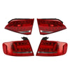 2009-2012 Audi A4 S4 Sedan A4 4PCS Outer+Inner Trunk LED Tail Light Lamp 8K5945093K 8K5945096K Generic